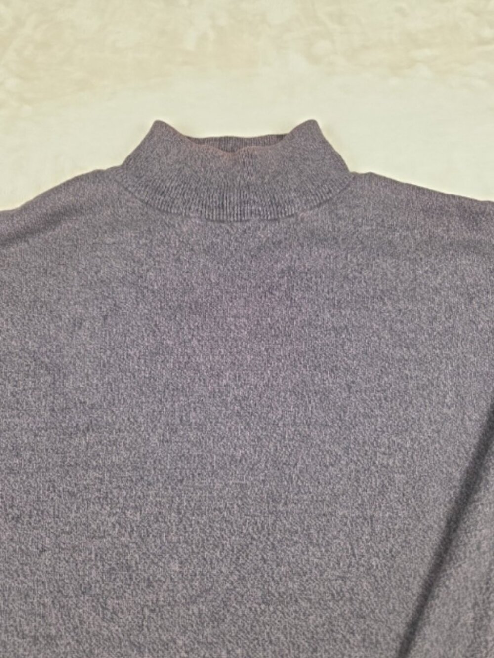 Izod Men’s XL Mock Turtleneck Sweater Brown Cotton Rayon Blend